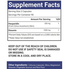 VitaCosmoX diosmin-1200mg side-view suggests daily capsules.