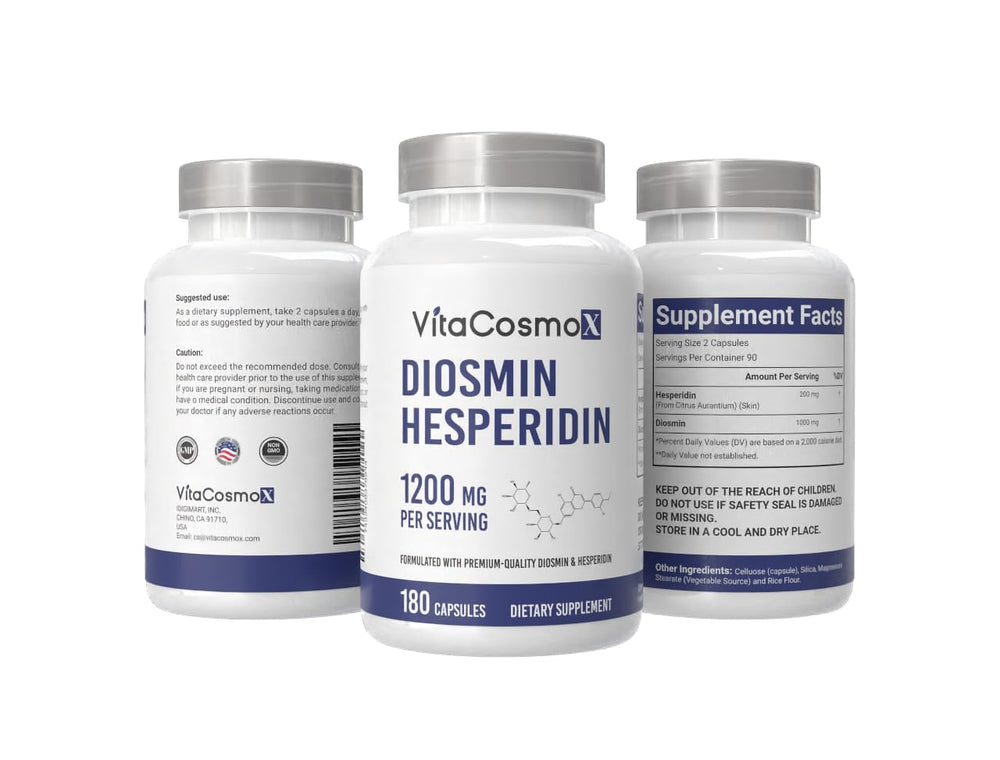 VitaCosmoX GMP-certified packaging communicates safety and quality.