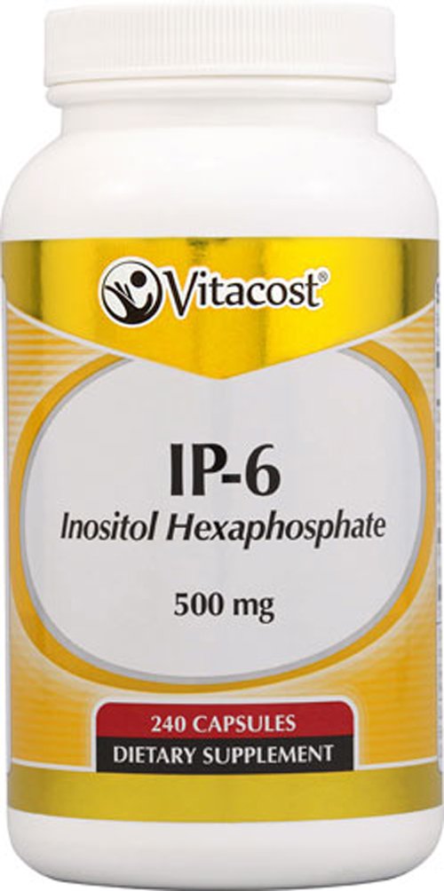 Vitacost IP-6 bottle for daily wellness routine.