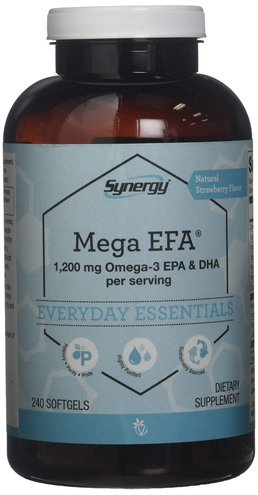 Vitacost Mega EFA Mini Gels bottle for easy daily omega-3 intake