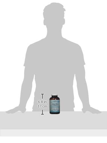 Close-up of Vitacost Mega EFA Mini Gels softgels in a bottle