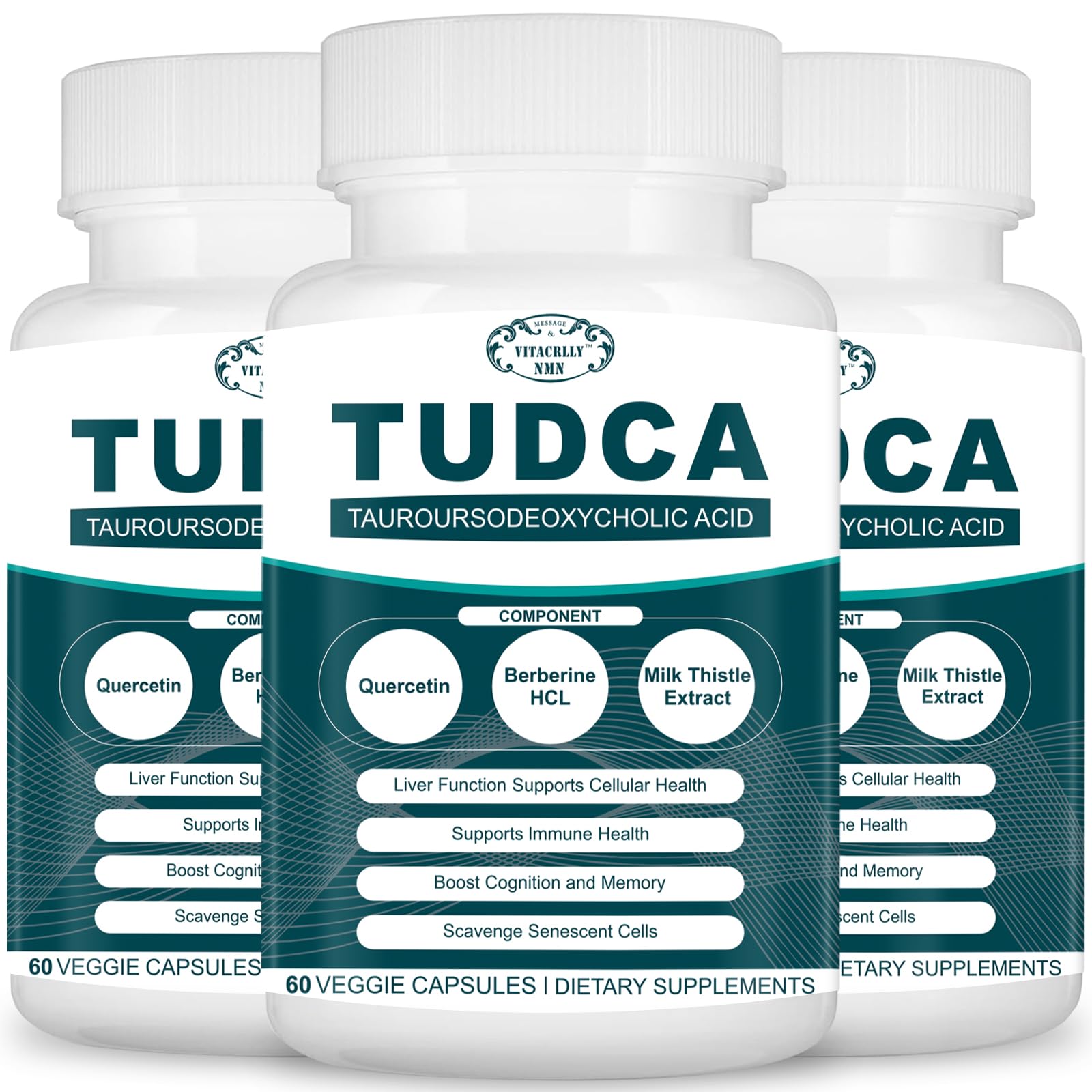 VITACRLLYNMN Tudca bottle shot suggesting daily liver support and detox potential