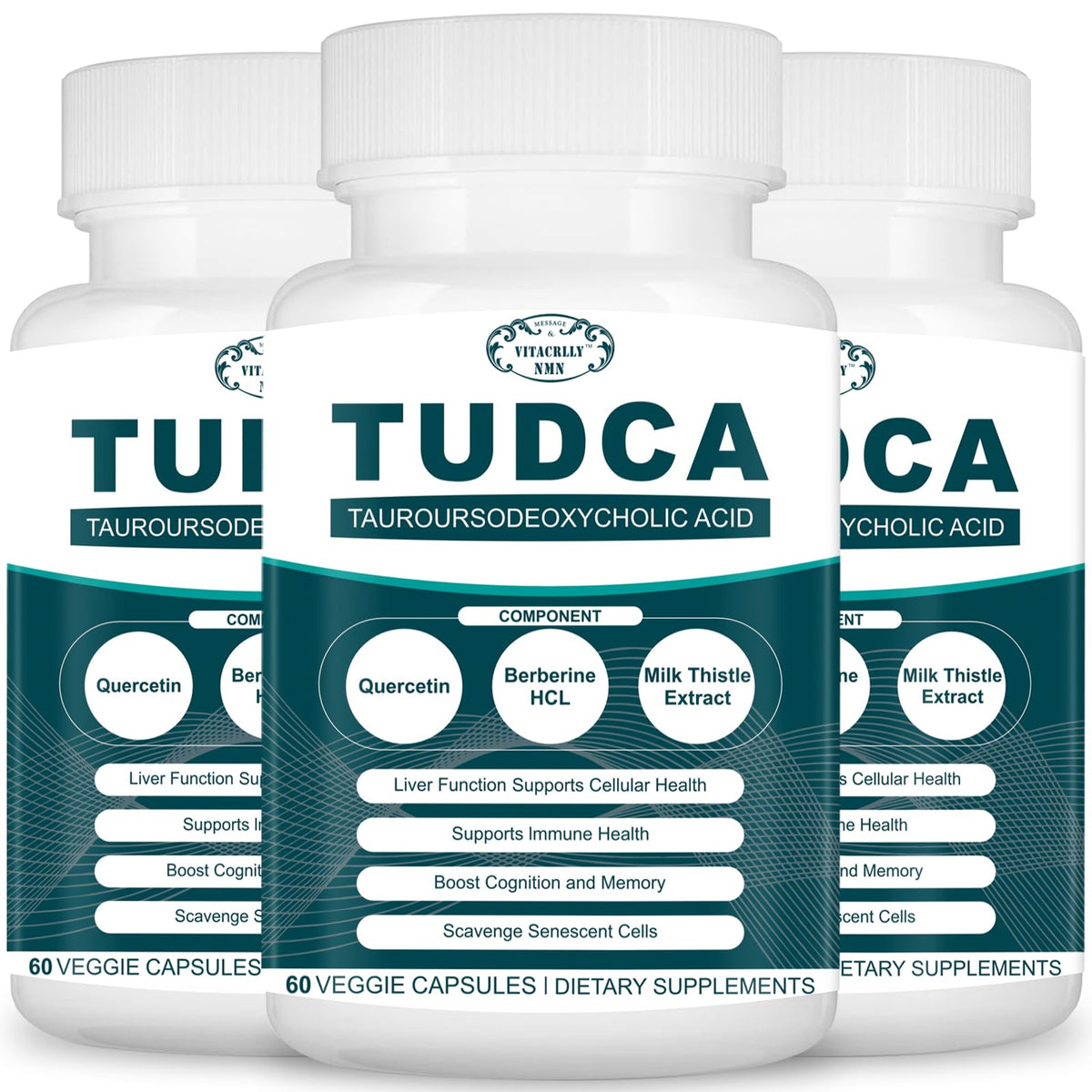 VITACRLLYNMN Tudca bottle shot suggesting daily liver support and detox potential