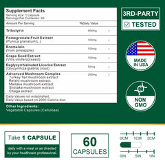 VITACRLLYNMN capsules close-up showing 900mg Tributyrin per serving.