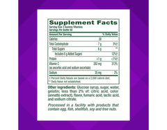 Vitafusion Power C gummies with natural orange flavor and no artificial additives.