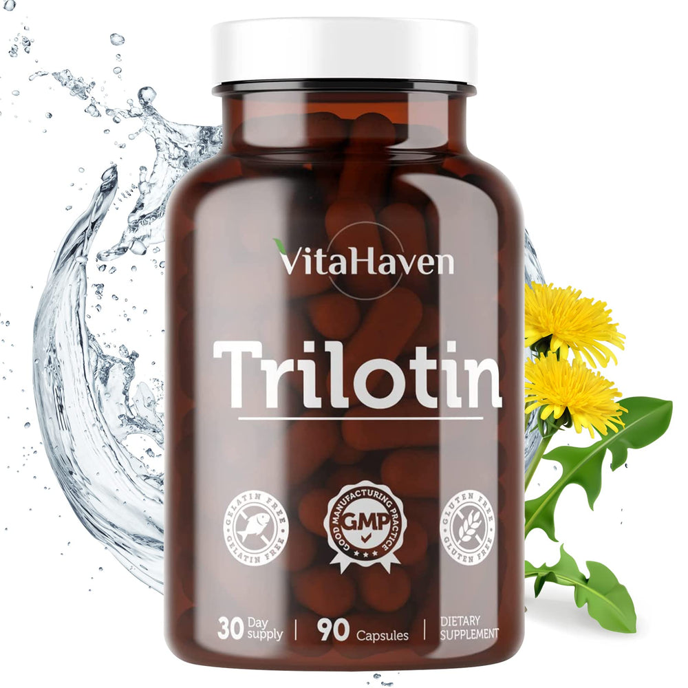 VitaHaven Trilotin bottle pour showing easy daily use for fluid balance