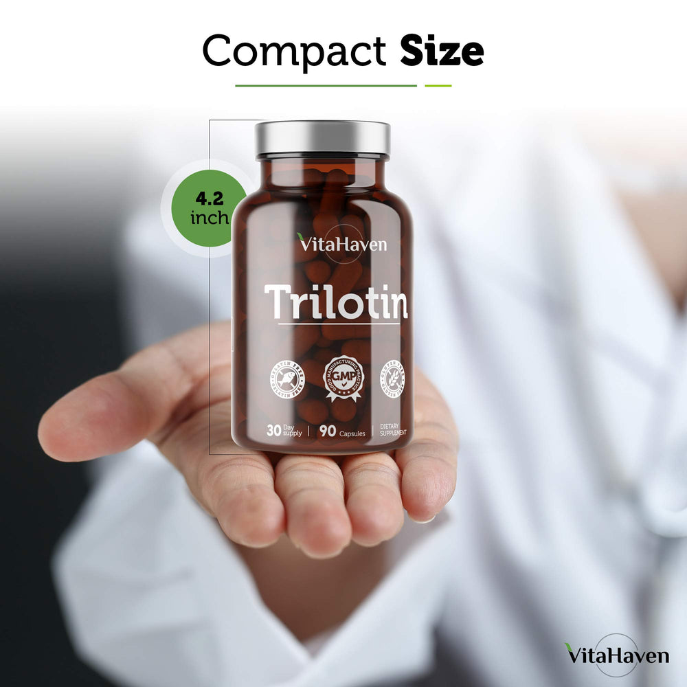 VitaHaven Trilotin GMP facility USA branding on packaging