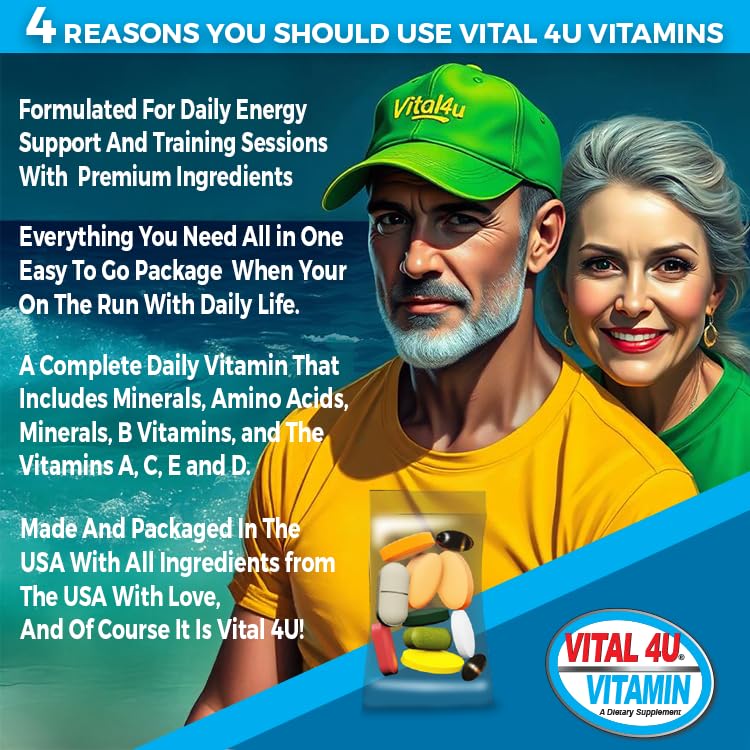 Vital 4U Vitamin immune support focus for everyday resilience.