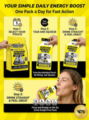 VITAL 4U Screamin Energy Vanilla Latte zero sugar formula for clean energy