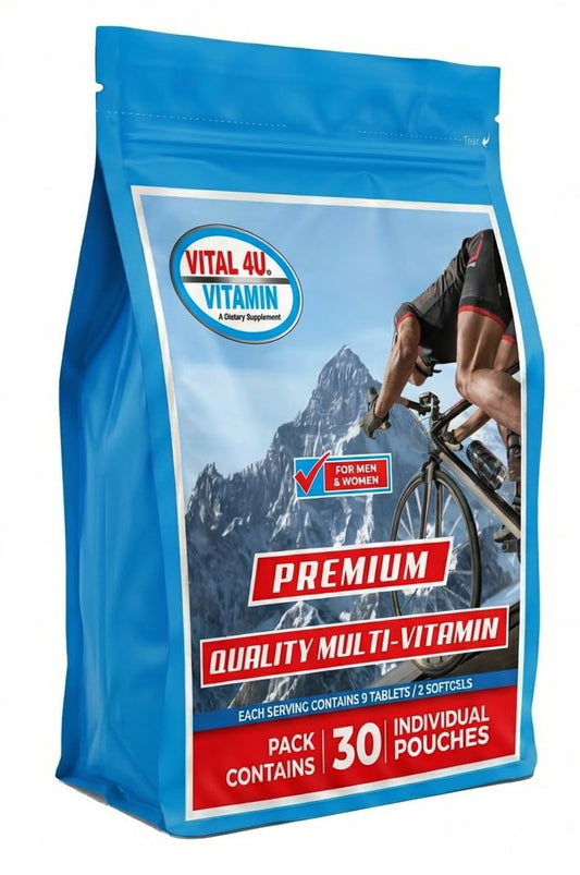 Vital 4U Vitamin daily packets overview for convenient, all-in-one nutrition.