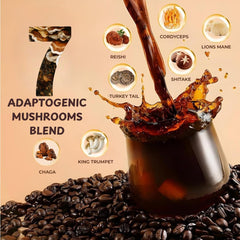 Vital Ace Mushroom Coffee packaged-bag highlights premium organic blend.
