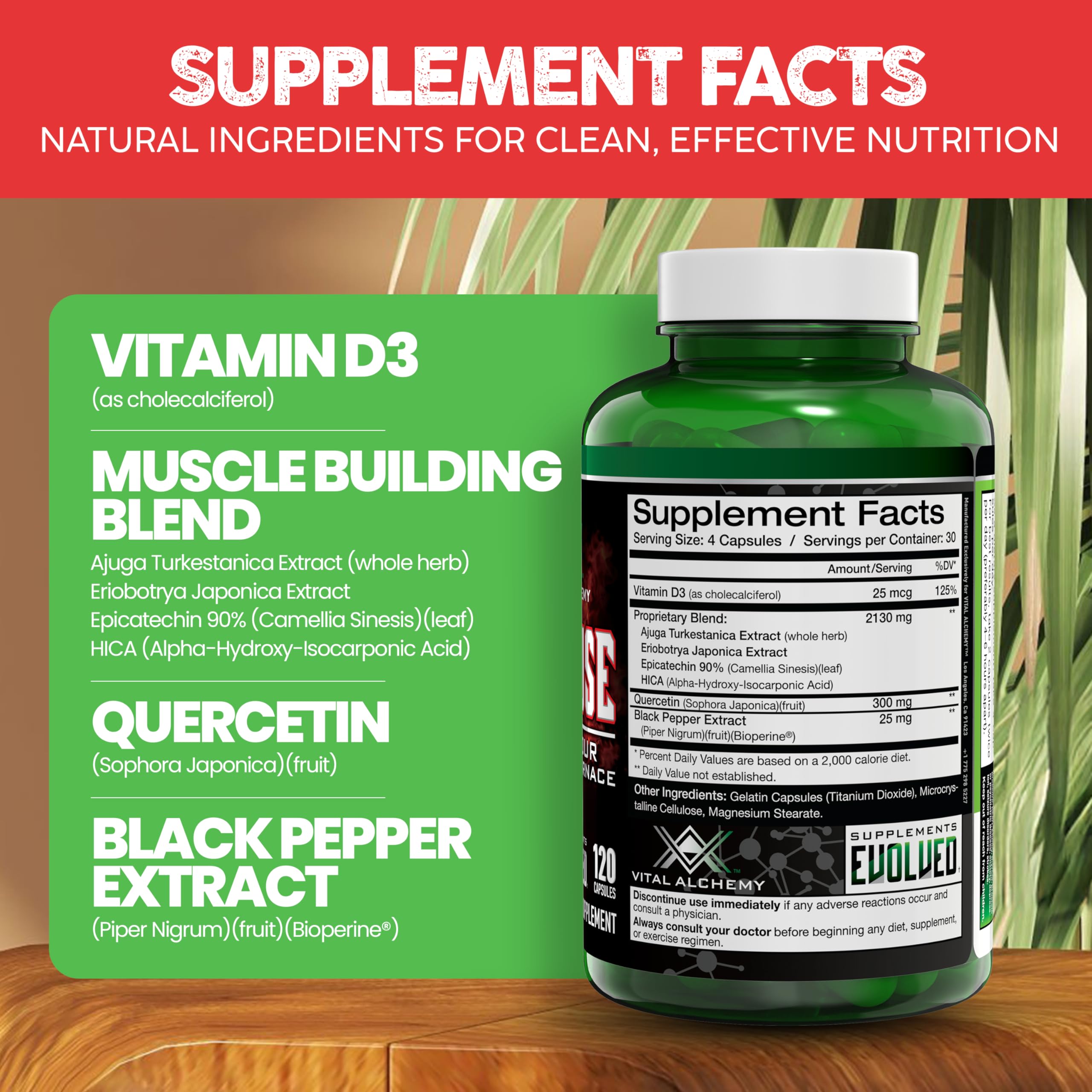 Vegan Anafuse capsules emphasize cruelty-free, plant-based wellness from Vital Alchemy.