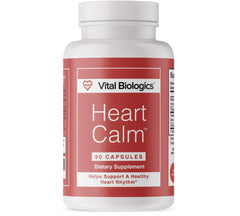Vital Biologics Heart Calm bottle front showing 90 capsules for daily rhythm support