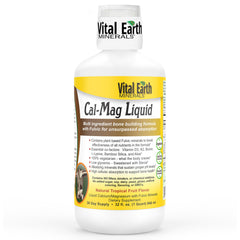 Vital Earth Minerals Cal-Mag Liquid bottle showing the mineral blend for daily wellness