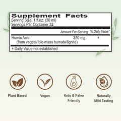 Vital Earth Minerals humic minerals liquid bottle ready for mixing
