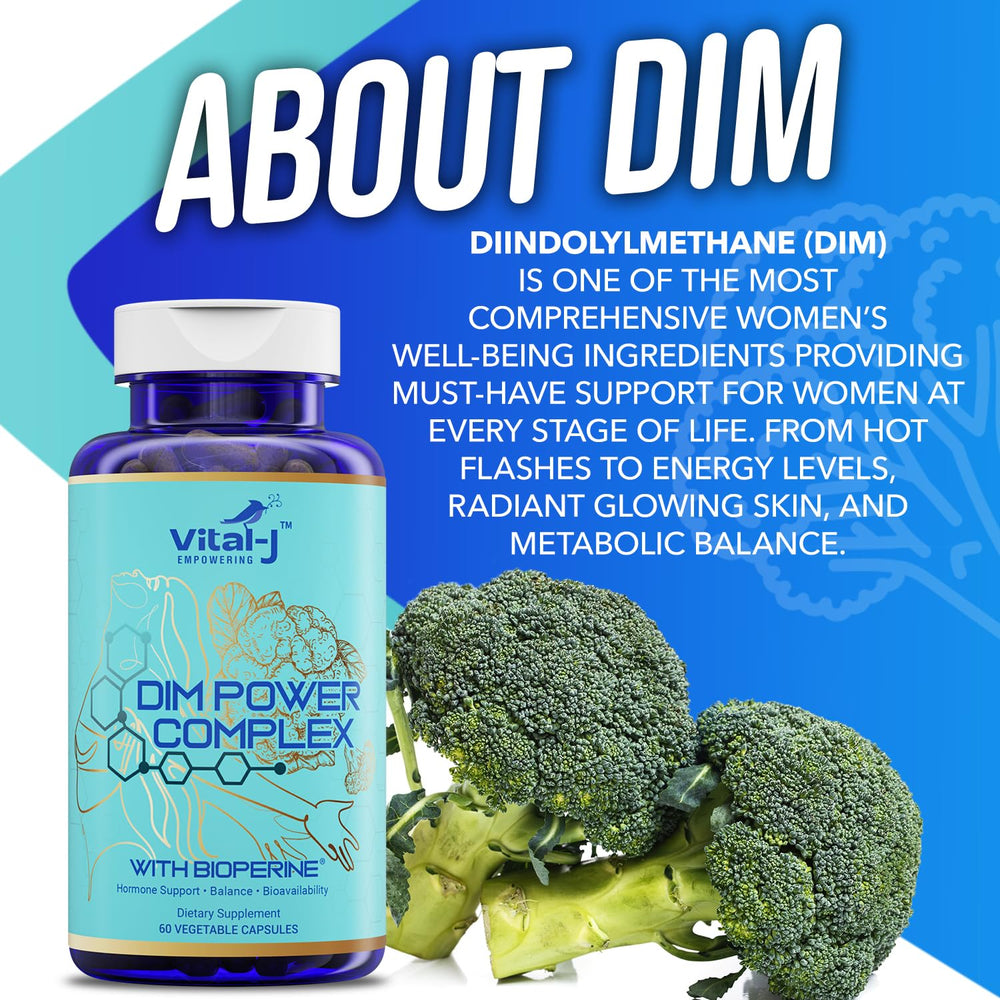 Vital-J Empowering 4-in-1 DIM Potent Complex Bioperine capsule signals enhanced absorption potential