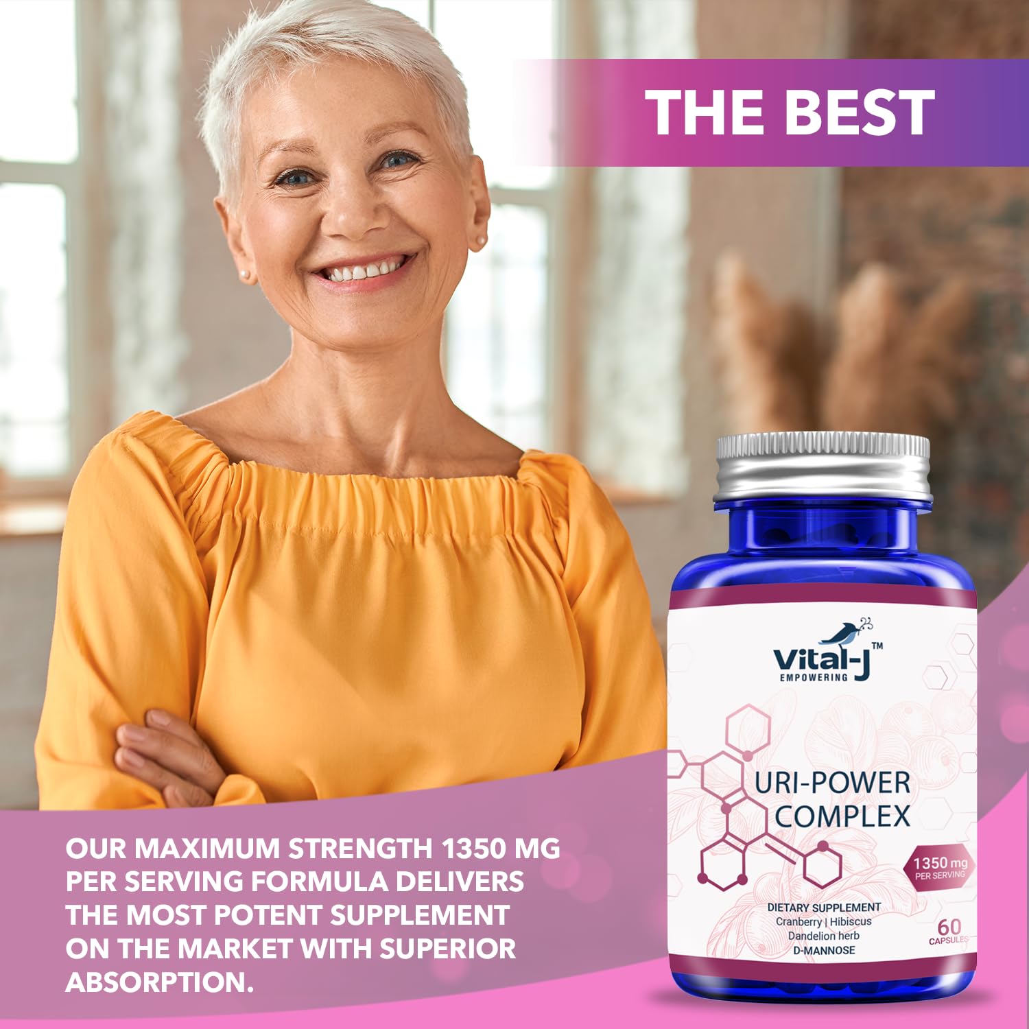 Vital-J Empowering urinary wellness pack of 2 for ongoing routine.