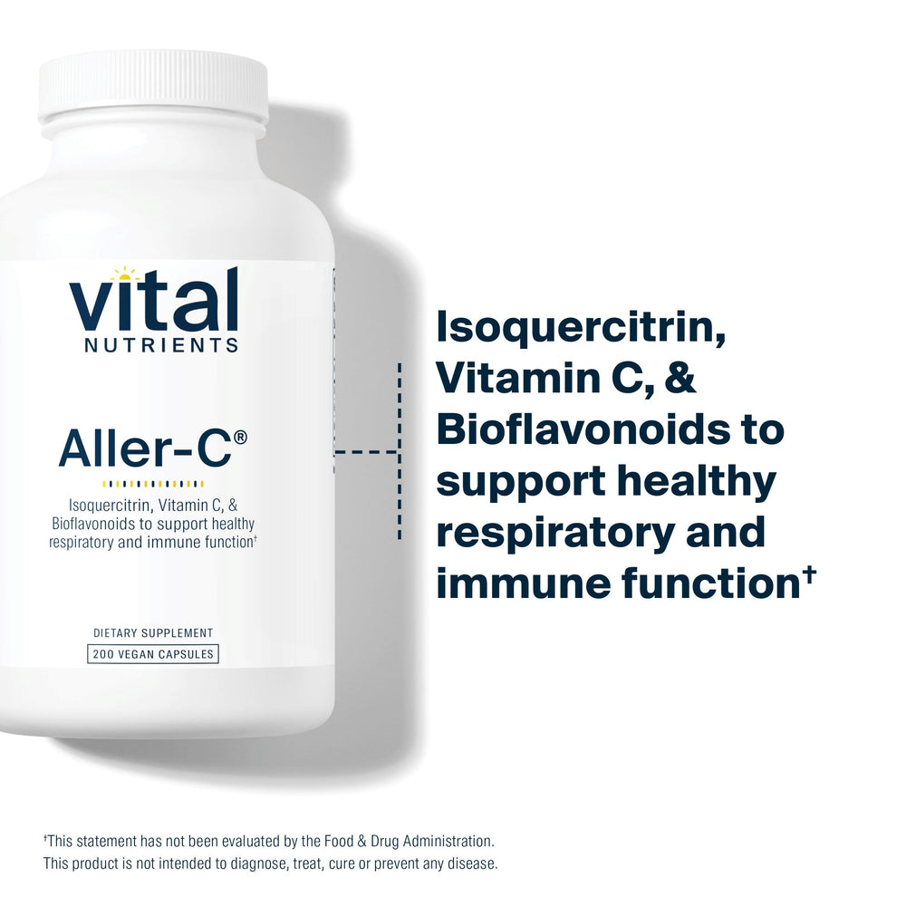 Aller-C daily-use scene showing a calm morning routine with capsules