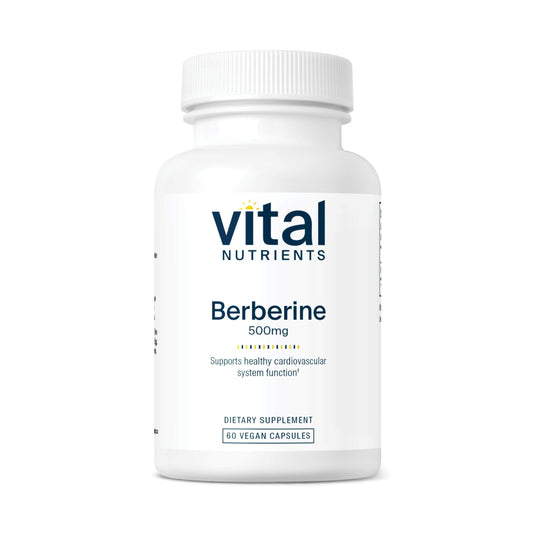 Vital Nutrients Berberine bottle front view highlighting daily metabolic support