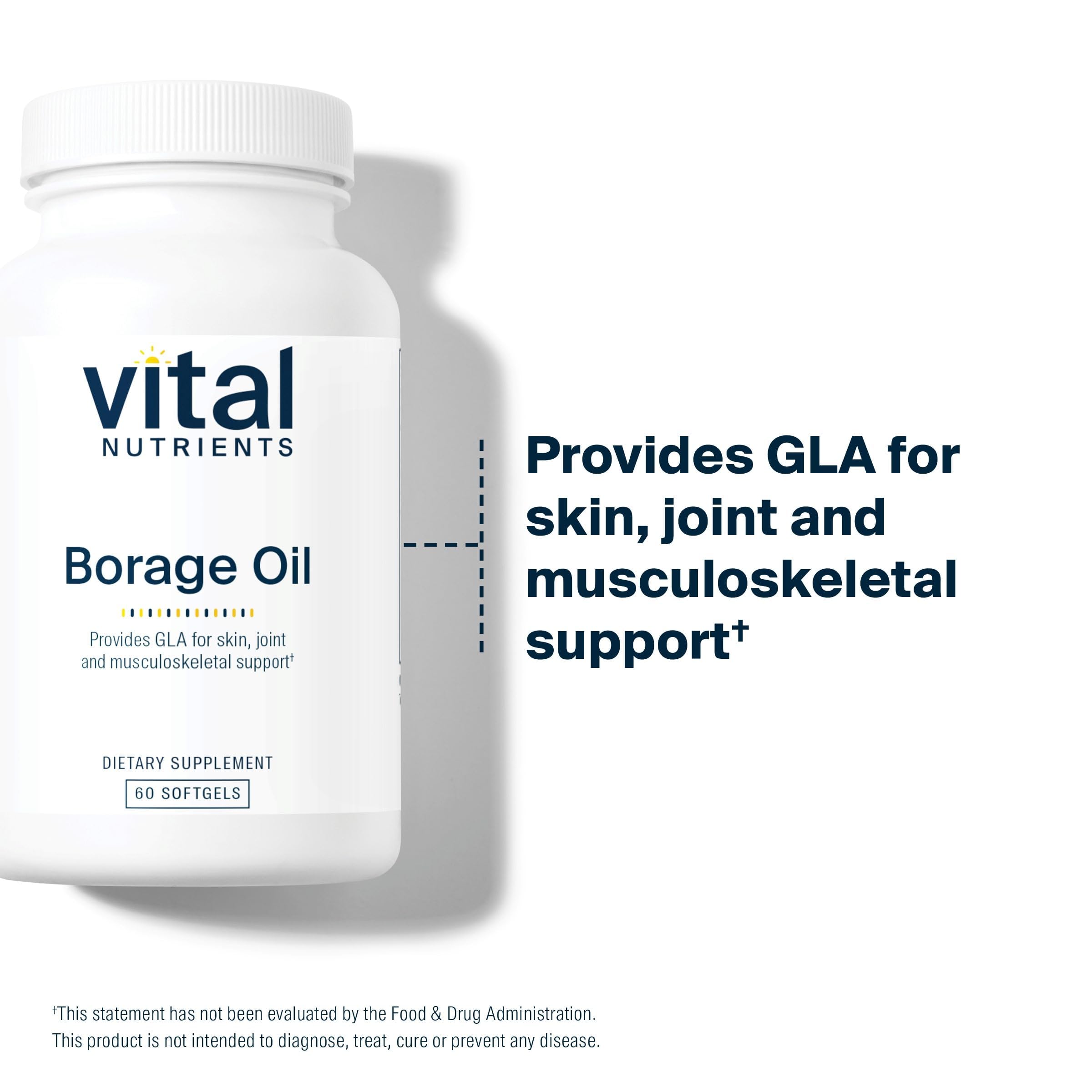 Softgels arranged to emphasize convenient daily omega-6 intake