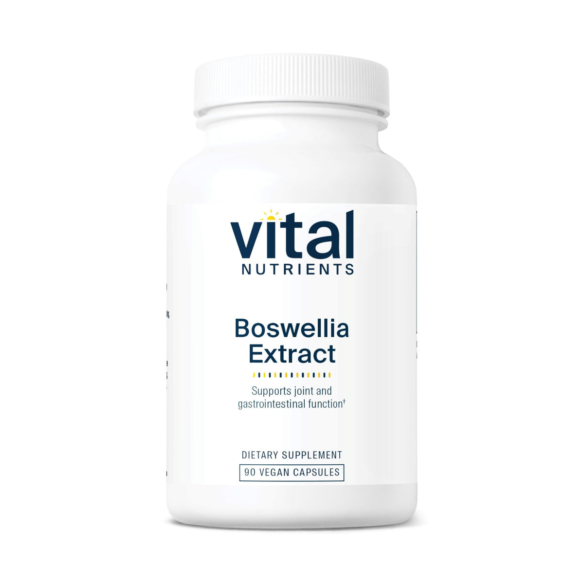 Vital Nutrients Boswellia 400mg bottle pour hints at convenient joint-support routine