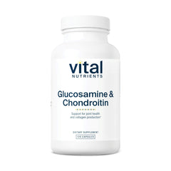 Vital Nutrients Glucosamine & Chondroitin bottle front for joint support and mobility