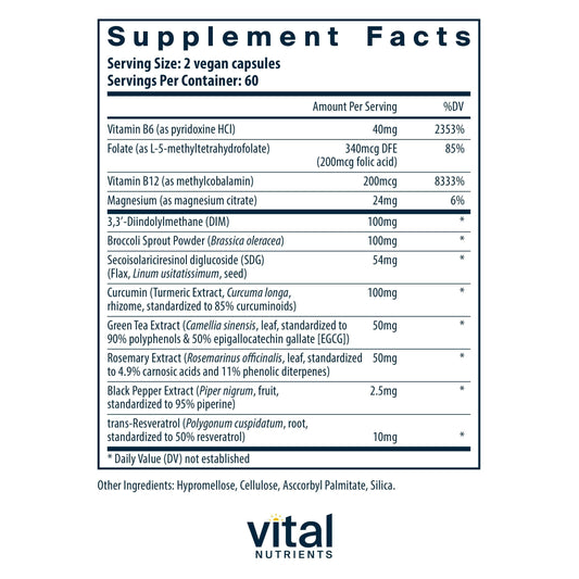 Vital Nutrients Hormone Balance bottle pour showing easy dosage and stability.