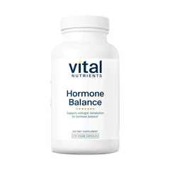 Vital Nutrients Hormone Balance capsules in bottle, supporting healthy hormone metabolism.
