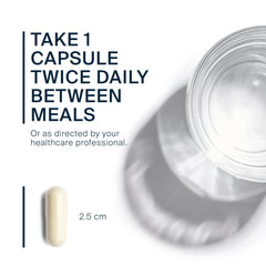 Vital Nutrients bottle back with ingredients and non-GMO details.