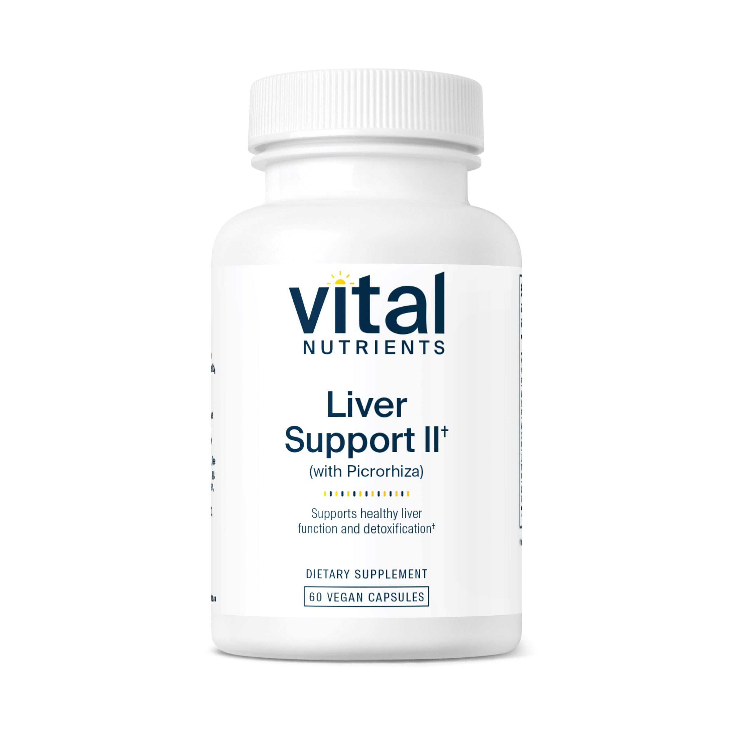 Vital Nutrients Liver Support II bottle with capsules for daily liver wellness