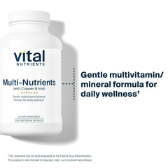 Vital Nutrients Multi-Nutrients 4 label closeup shows clean, non-GMO formula