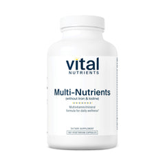 Vital Nutrients Multi-Nutrients bottle-front supports daily vegetarian wellness.