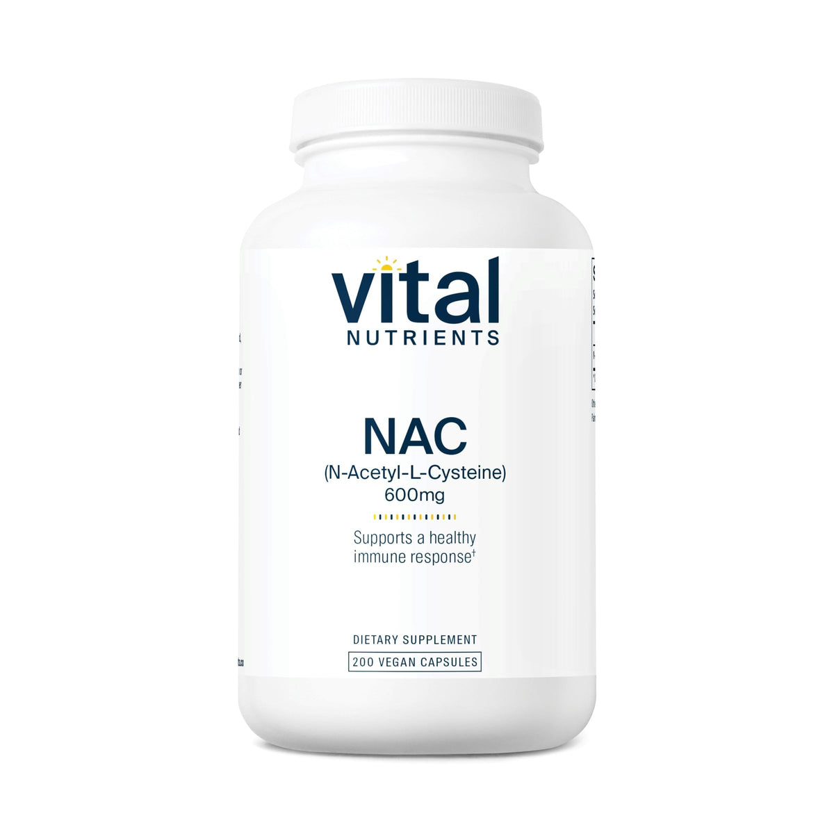 Vital Nutrients NAC 600mg bottle front for daily antioxidant support