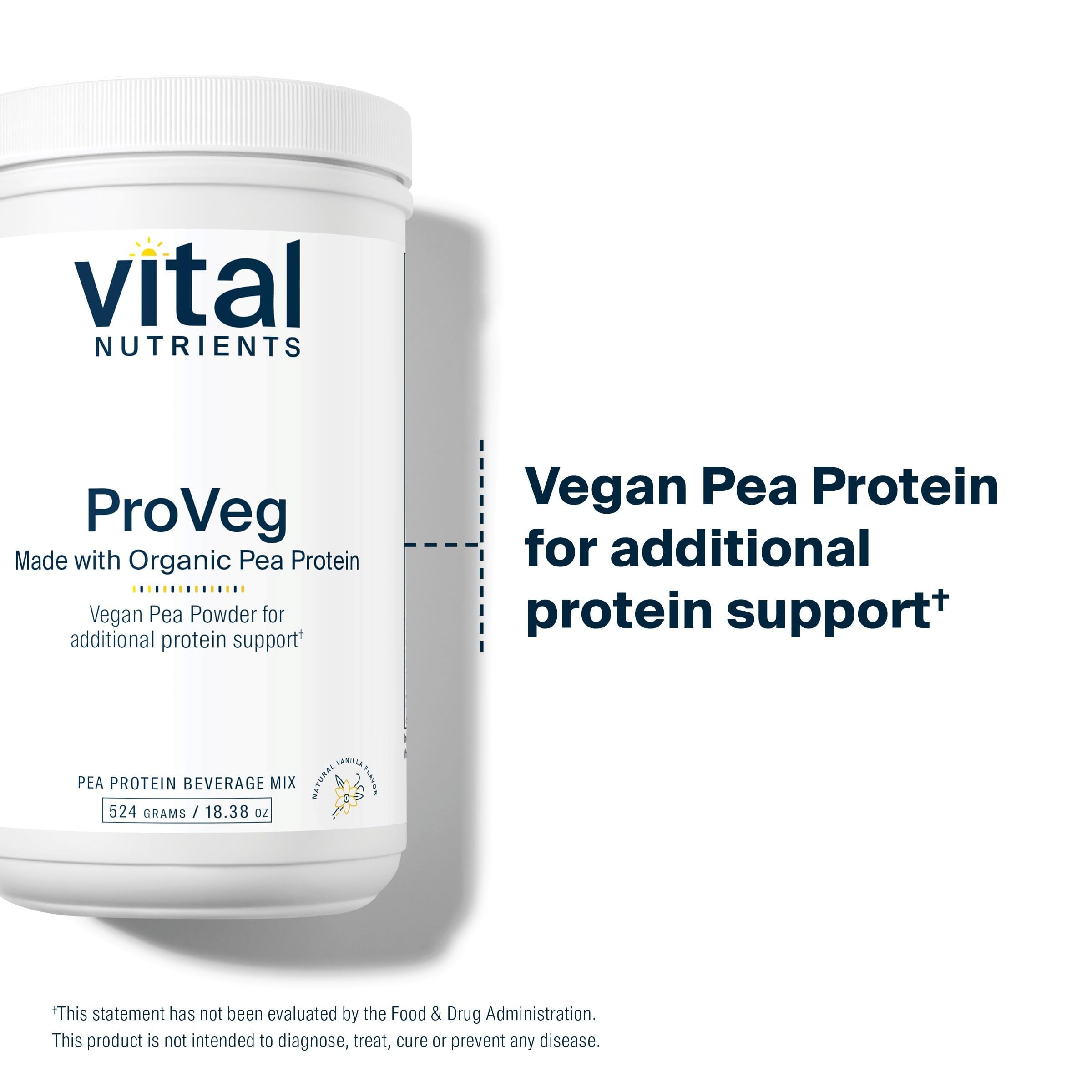 Quality and testing seals on Vital Nutrients ProVeg packaging