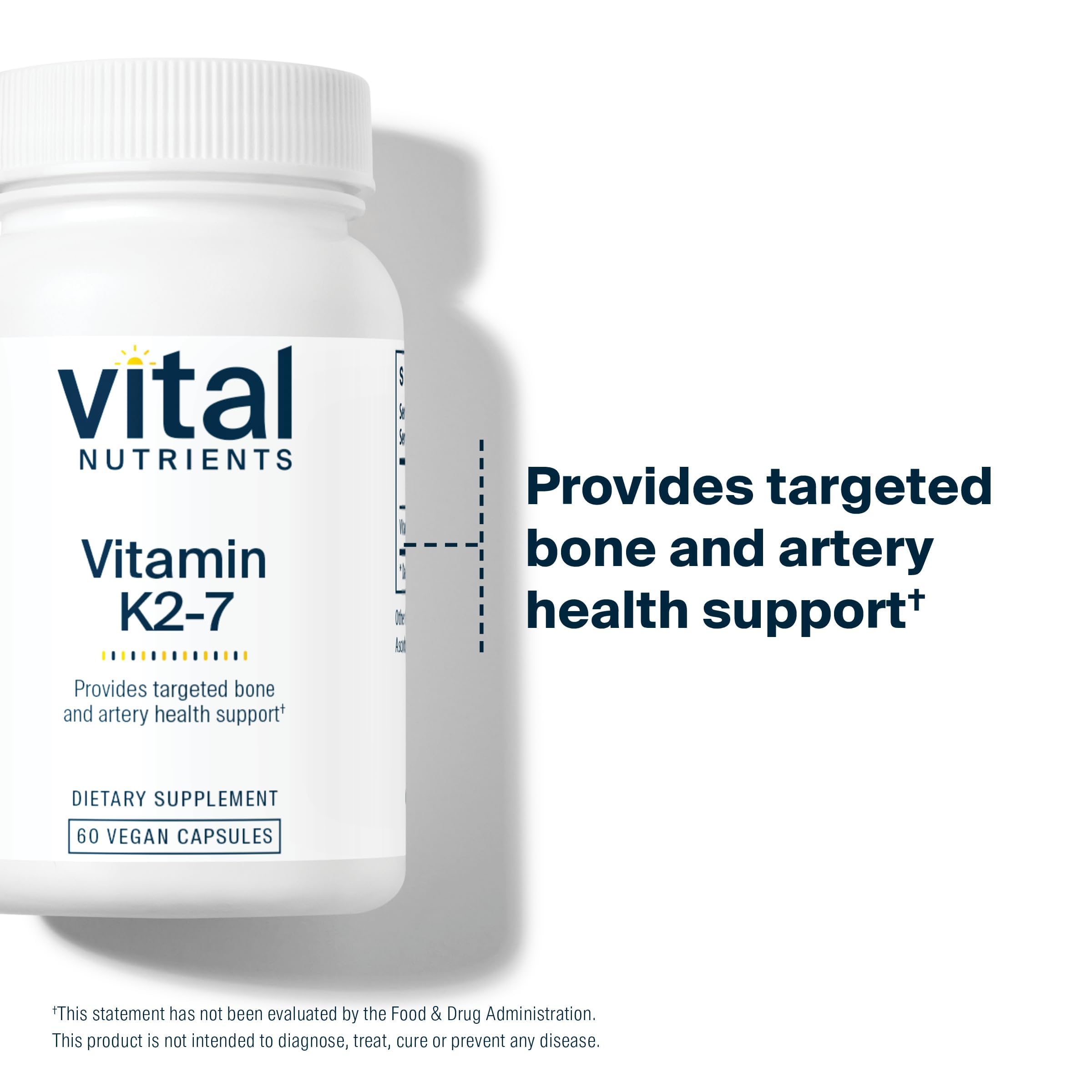 Vital Nutrients Vitamin K2-7 third-party testing certificate and purity verification