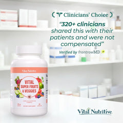 VITAL NUTRITIVE daily-use scene shows taking capsules as part of morning routine.
