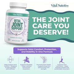 Vital Nutritive Joint Support bottle on a kitchen counter during daily routine