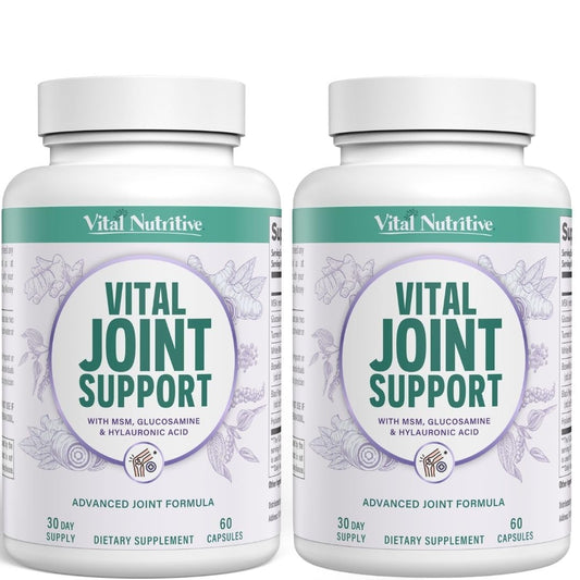 Vital Nutritive Joint Support bottle and packaging showing a 60-day supply for mobility