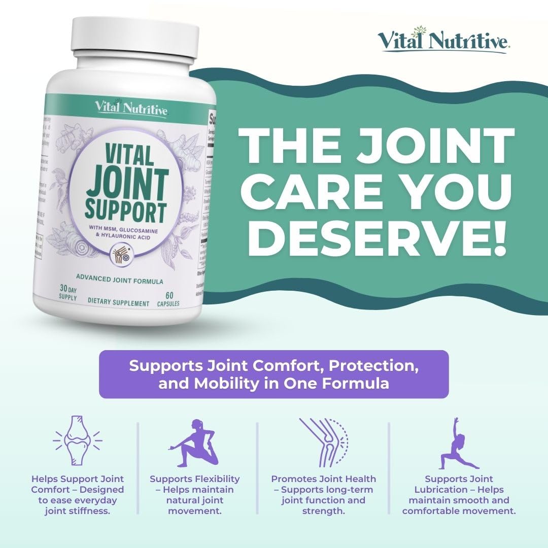 VITAL NUTRITIVE label-front communicates a 30-day supply and ingredients.