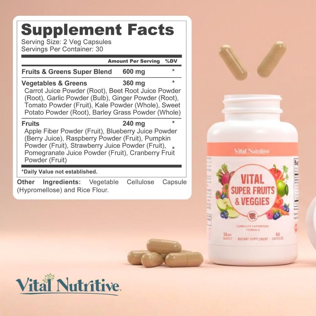 VITAL NUTRITIVE pantry-ready jar sits on shelf for daily wellness.