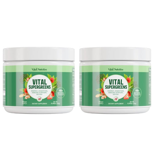 Vital Nutritive Vital Greens bottle pour for a convenient daily greens ritual