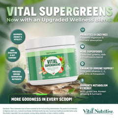 Vital Nutritive Vital Greens dissolving in water for quick, refreshing nutrition