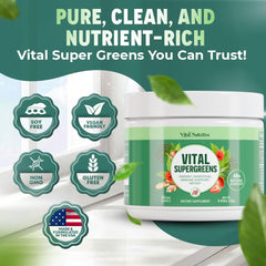 Vital Nutritive Vital Greens in a smoothie for a vibrant plant-based boost
