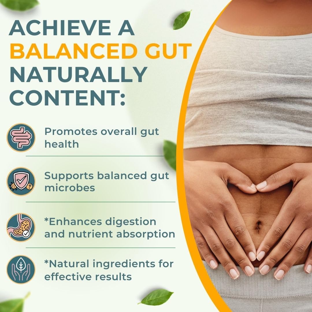 Vital Nutritive Vital Gut Health ingredient panel — highlights ACV, prebiotics, probiotics, and enzymes.