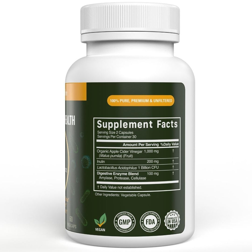 Vital Nutritive Vital Gut Health bottle in use during morning routine for digestion support.