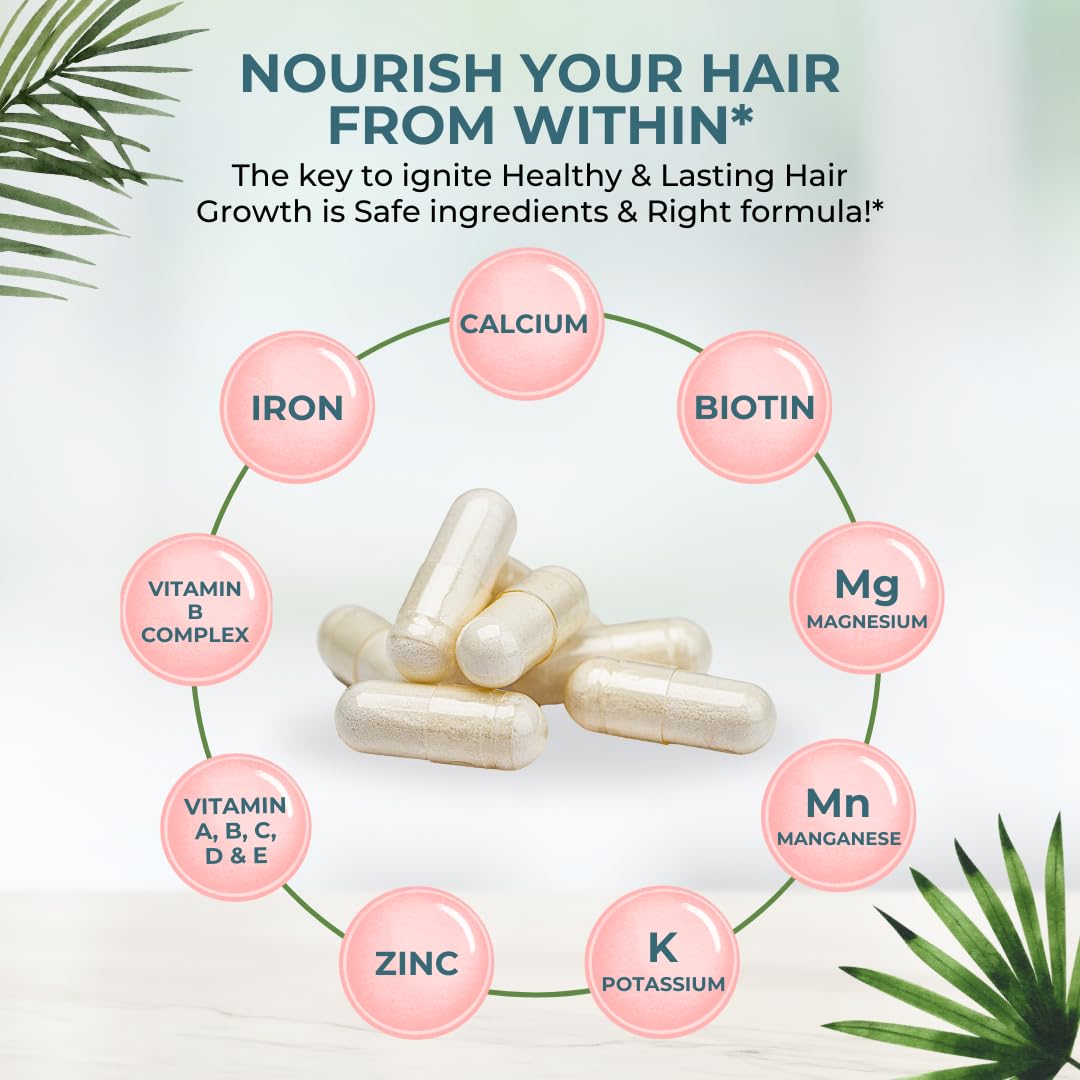 VITAL NUTRITIVE Vital Hair Complex ingredients—folate and B-complex blend for nutrient support.
