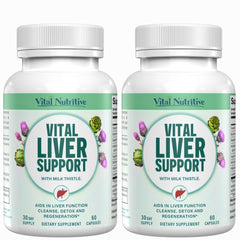 VITAL NUTRITIVE Vital Liver Support bottle for daily detox and wellness.