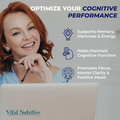 Close-up of Vital Nootropic capsules for steady daytime energy.