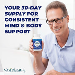 Daily routine setup with Vital Nootropic to aid mental clarity.