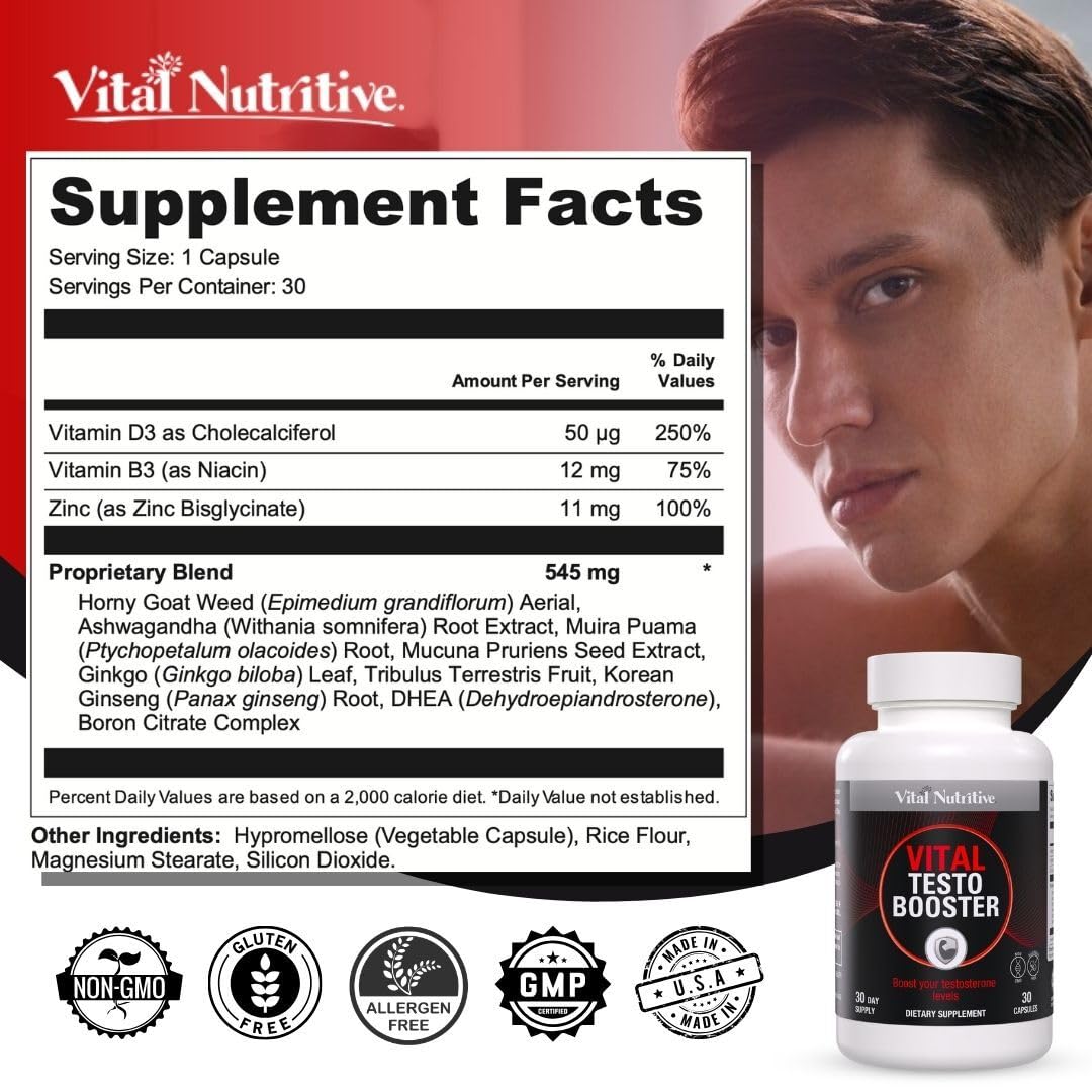 Vital Testo Support pour demonstrates simple dosing